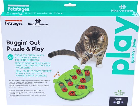 Nina Ottosson kattenspel puzzle and play buggin out - 35 x 29,2 x 4,3cm