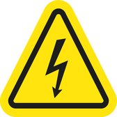 123 Autocollant de danger haute tension Reclame.nu - Autocollants - Autocollant pour tension électrique - Danger électrique - 15 x 15 centimètres