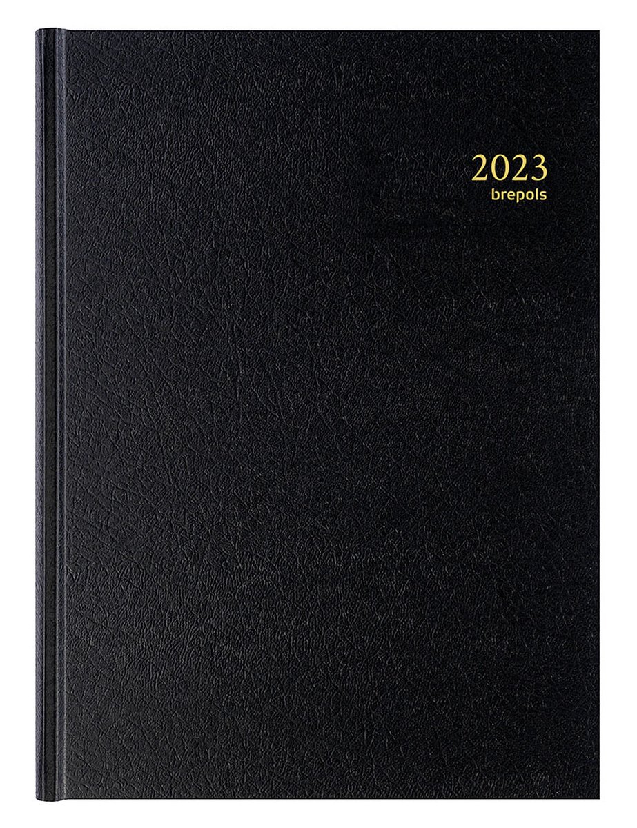 Brepols Agenda 2023 • BREMAX 1 • SANTEX • A4 • Zwart • 1d/1p