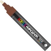 MTN Acrylic Marcador - Verfstift - medium punt van 2 mm - permanent - Bruin