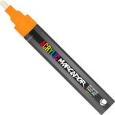 MTN Acrylic Marcador - Verfstift - medium punt van 2 mm - permanent - Neon Oranje