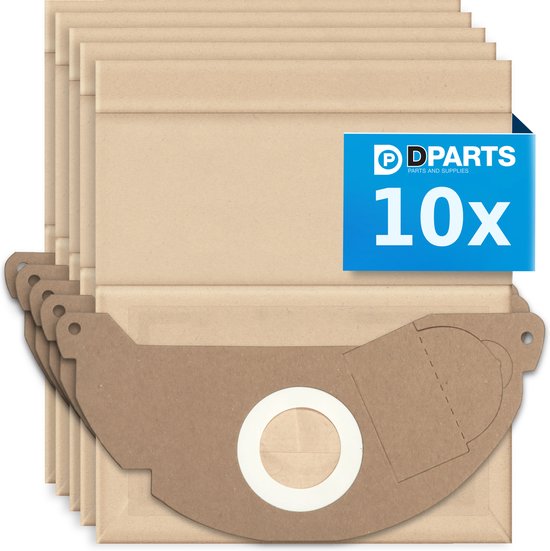 Dparts stofzuigerzakken geschikt voor Karcher - 10 stuks - voor WD2 en MV2  series -... | bol.com