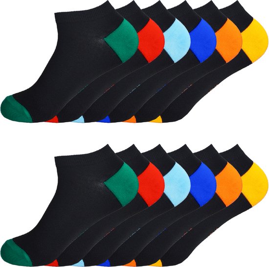 Enkelsokken Unisex - 12-pack - | Multi-pack korte sokken