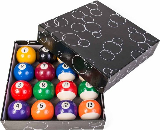 Poolballen A-Klasse 57,2 mm - Polyester - In handige doos