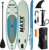 Maxxoutdoor - Opblaasbaar SUP Board - Garda - Complete Set - Pomp / Draagtas / Verstelbare Peddel / Enkelkoord / Reparatiekit - 9'10" - 2022 - 300cm - 15PSI - Blauw