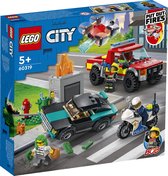 LEGO City Brandweer  AND  Politie achtervolging