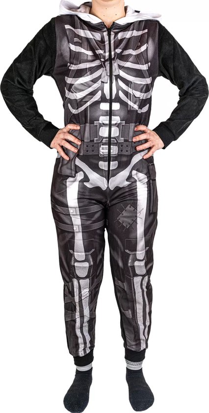 Fortnite Onesie / Pyjama imprimé avec Fortnite Skeleton - Taille 140 - 10  ans | bol.com