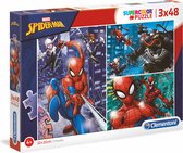 Clementoni Puzzel 3x48 stukjes Spiderman