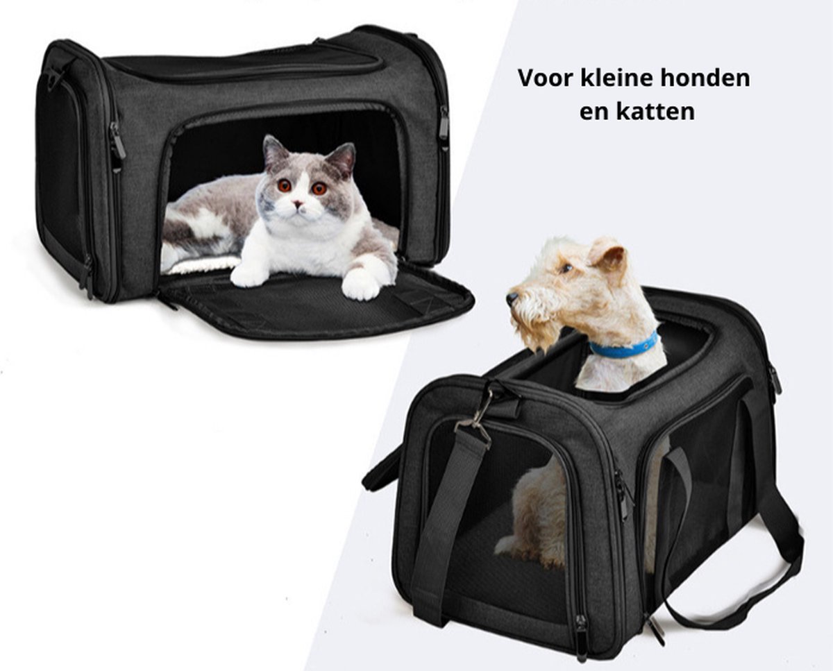 Honden Reistas Vliegtuig Honden Draagtas voor Kleine Hond Hondentas Draagzak &...