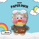Lalafanfan™ - Paper Duck knuffel - Paper Duck - Paperduck - Knuffel Eend - 30cm - Brandi