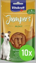 Vitakraft Jumpers Minis Kip Kaas - hondensnack - 80 gram - 10 Verpakkingen