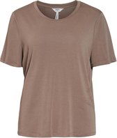 Object T-shirt Objannie S/s T-shirt Noos 23031013 Fossil Dames Maat - L