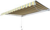 Outsunny Luifel handslinger knikarmluifel zonwering balkon aluminium 2,95 x 2,5 m 2 kleuren 840-176-1