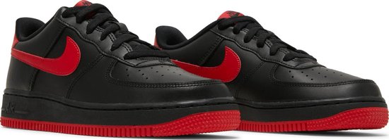 nike air force zwart met rood