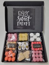 Oud Hollands Snoep Pakket | Box met 9 verschillende populaire ouderwets lekkere snoepsoorten en Mystery Card 'Enjoy the Sweet Moment' met geheime boodschap | Verrassingsbox | Snoep