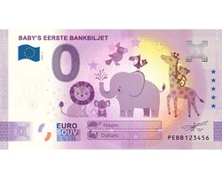 0 Euro biljet 2022 - Baby's eerste bankbiljet