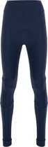 Santini Fietsbroek kort zonder bretels Blauw Dames - Alba Winter Thermofleece Tights For Women Nautica Blue - XL