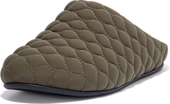 FitFlop Shove Slipper - Cosy Pantoffels - Sloffen GROEN - Maat 45 | bol.com