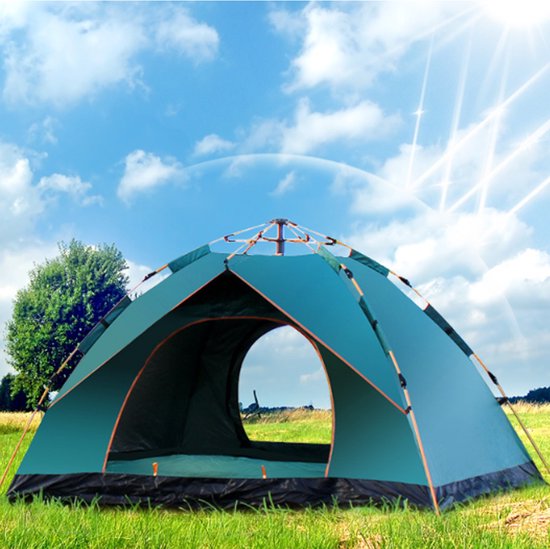 Waterdichte Automatisch Tenten-Pop up Tent-3-4 Personen Tentje-Lichtgewicht tenten-Anti-UV-voor Kamperen & Buiten & Wandelen-Groen