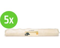Beeztees Rawhide Staaf Wit 37,5 cm - hondensnack - 5 verpakkingen