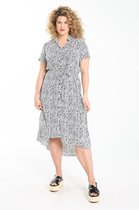 Paprika Dames Jurk in viscose met vlekjes - Jurk - Maat 46