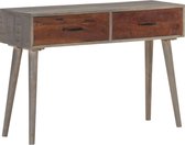 Sidetable 110x35x75 cm grijs massief ruw mangohout