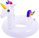 Zwemband eenhoorn - Unicorn 55 x 34 cm vinyl wit