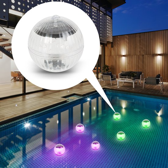 PHENOM LIGHTING TECHNOLOGY - Zwembadlamp Verlichting op Zonne Energie -  Solar Disco... | bol.com