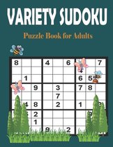 Variety Sudoku Puzzle Book for Adults: Challenging Brain Game With Solutions