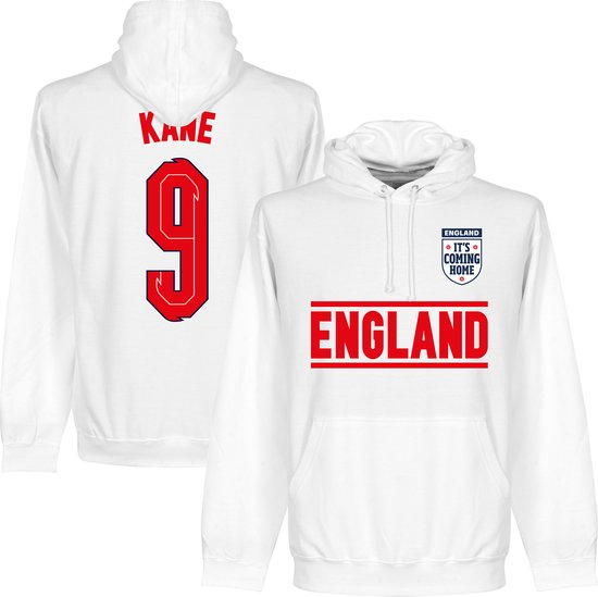 Engeland Kane 9 Team Hoodie - Wit