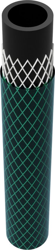 Vartco Home 4-laagse waterslang, tuinslang, tuinirrigatie, flexibele slang, polyester-kruisvlechtwerk, uv-bestendig, 25 bar (1/2 inch, 30 m
