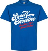 Sweet Caroline T-shirt - Blauw - XXXL