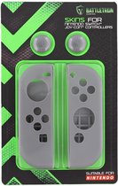 Skin voor Nintendo Switch joy-con controllers ARAN - Grijs - Rubber - Gaming - Gaming Accessoires - Controller - Bescherming