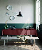 Mistral Home Tafelkleed - 150x250 cm - Gerecycleerd Tafellaken - Duurzaam - Katoen Polyester - Bordeaux