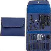 Pedicure set | 16 delig | nagelset | verzorging | zwart blauw