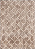 Magic Floor - Tapijt - Woonkamer - Vloerkleed Gabardin 12471 - Beige - Polyester - (150x80cm)