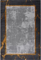 Magic Floor - Tapijt - Woonkamer - Vloerkleed Pera 0344A - Grijs - Polyester - (230x160cm)