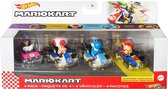 Hot Wheels Mario Kart Diecast auto's 4-pak