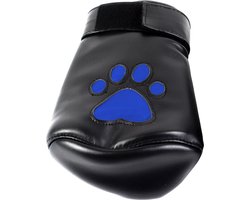Banoch - Perrito Mittones - dog paws mittens bondage - PU Leer - blauw voetje - puppy play