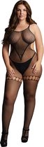 Shots - Le Désir Duo Net Bodystocking - Plus Size black OSX