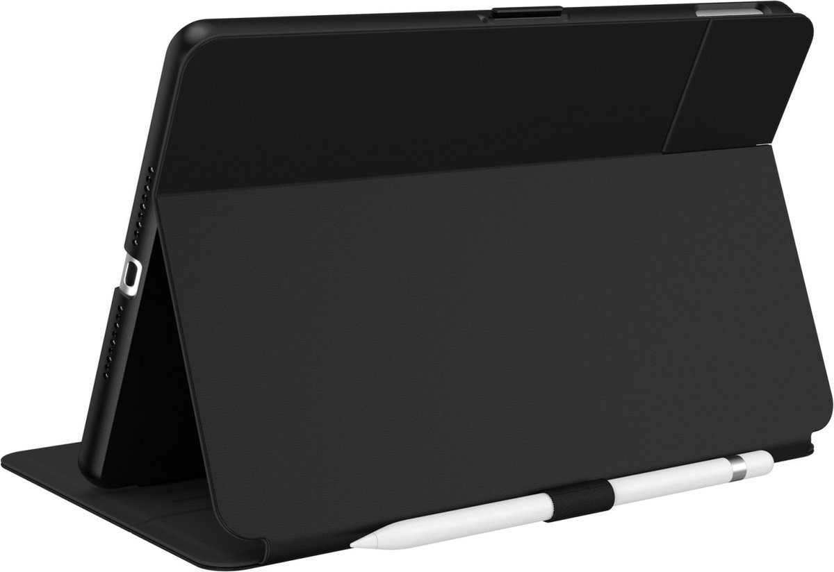Speck Tablethoes geschikt voor Apple iPad 7 (2019) Hoes | Speck Balance Folio Bookcase + Stylus Houder - Zwart
