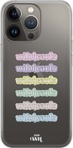 xoxo Wildhearts case voor iPhone 13 Pro Max - Wildhearts Thick Colors - xoxo Wildhearts Transparant Case