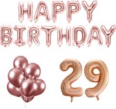 29 jaar Verjaardag Versiering Ballon Pakket Rosé Goud