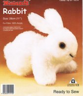 Pakket om zelf een Pluche knuffel te maken ( Rabbit  ) Nr TK 214