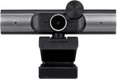 Platinet PCWC1080SP Webcam met microfoon - Voor PC, laptop - 2 ingebouwd luidsprekers - Zwart