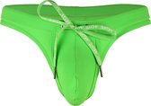 Sukrew Torrent Zwemstring Groen - Maat XL - Heren Zwembroek - Zwemstring voor Mannen