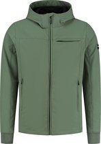 Ballin Amsterdam -  Heren Regular Fit Softshell  Jas  - Groen - Maat S