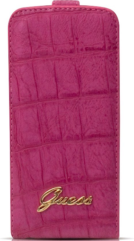 Guess Crocodile Samsung Galaxy S3 Flip Case Matte Pink | bol.com