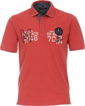 Casa Moda Poloshirt rood print (Maat: 6XL)