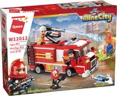 Qman W12012 - Brandweerwagen - Lego Compatibel - Bouwdoos